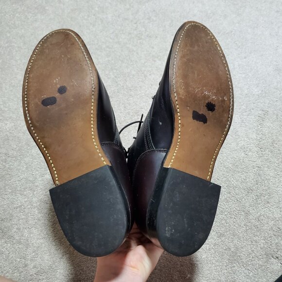 Laredo Black Leather Lace Up Boots - Picture 7 of 12